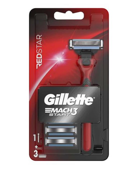 Gillette Mach 3 Start Tıraş Makinesi + 3 Yedek Bıçak Redstar