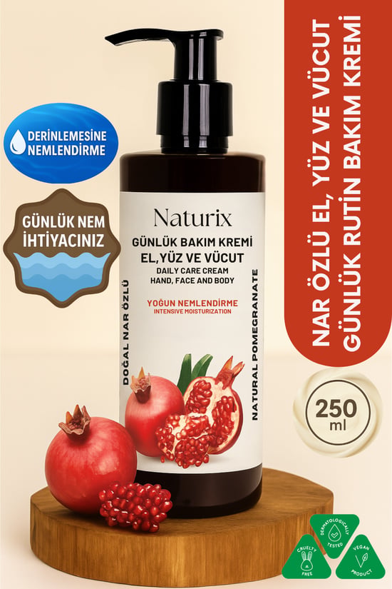 Naturix Nar Özlü El Yüz Ve Vücut Bakım Kremi 250 ml