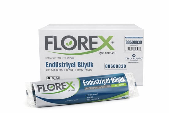 Florex Endüstriyel Çöp Torbası Büyük Boy 10'lu