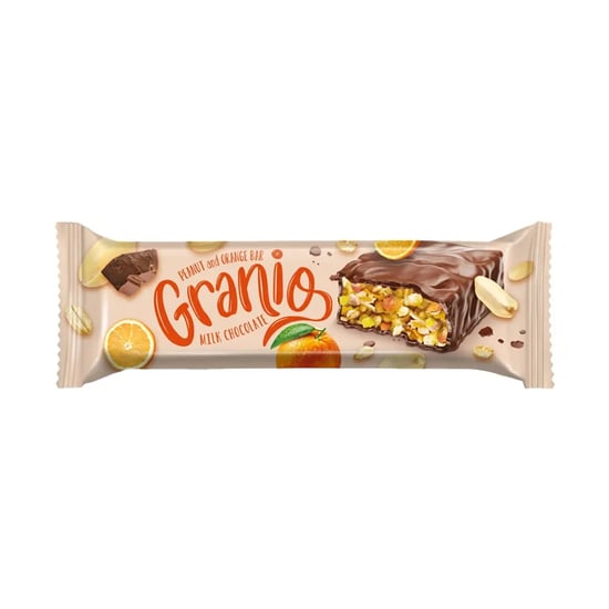 Hünnap Granio Yer Fistiği Portakalli Çikolata Kaplamali Bar 40gr
