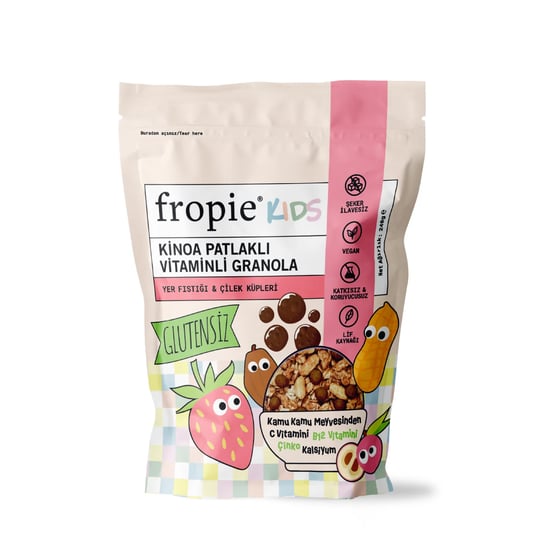 Fropie Vitaminli Granola - Yer Fıstıklı & Kinoa Patlaklı 240 Gr