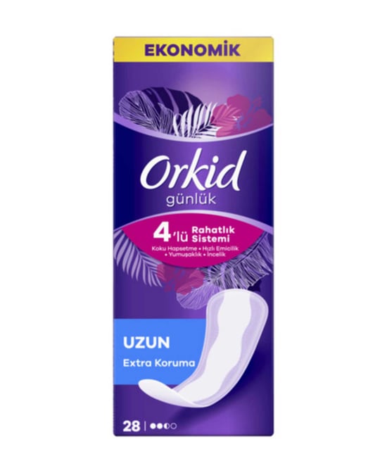 Orkid Hijyenik Ped Günlük Extra Koruma 28'li Uzun