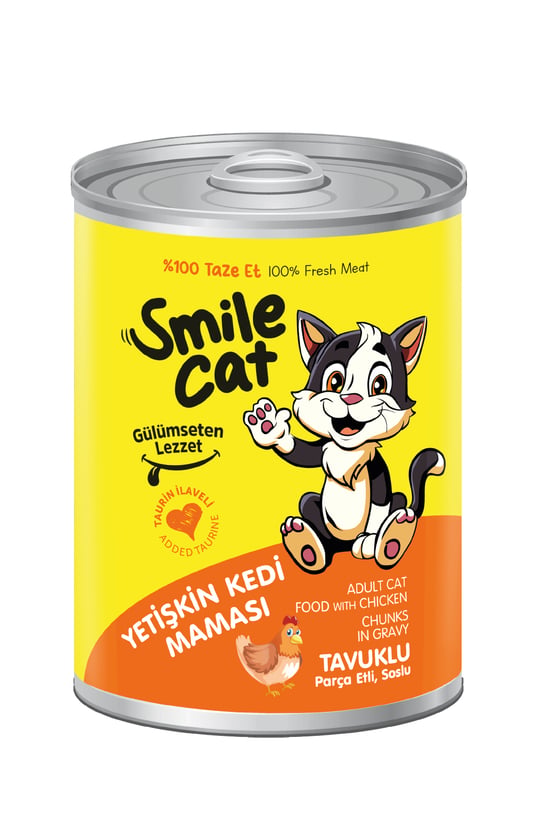 Smile 400 Gr Konserve Kedi Maması Tavuklu Sml-030