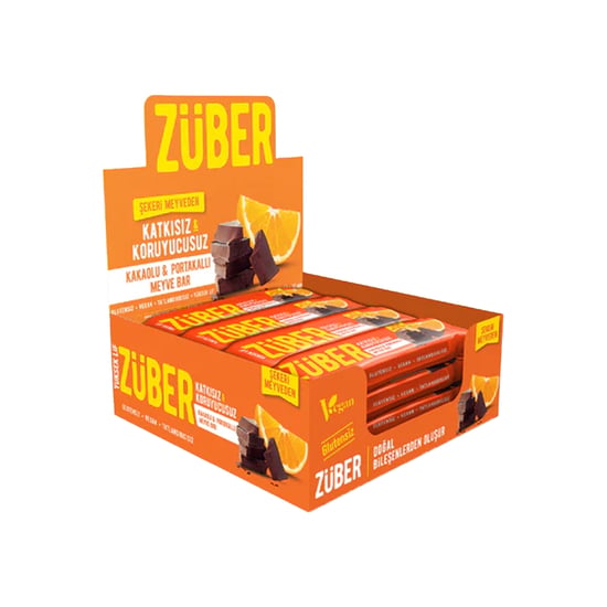 Züber Kakaolu ve Portakallı Meyve Barı 40 gr