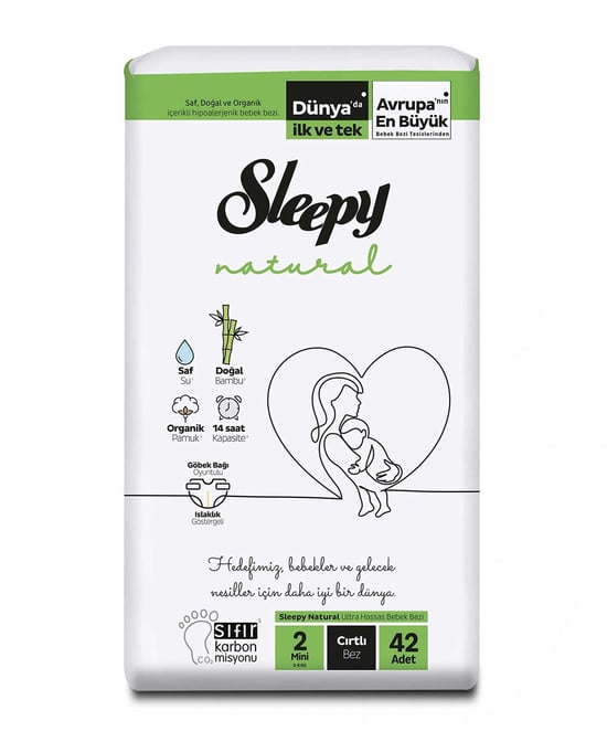 Sleepy Natural Bebek Bezi No:2 42'li Mini
