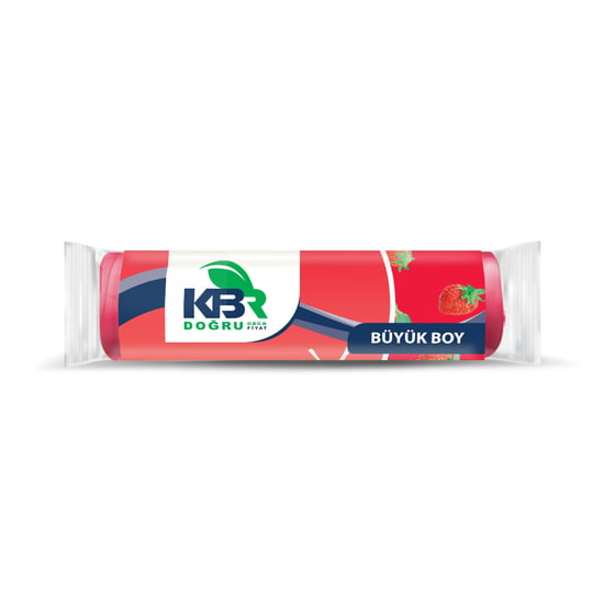 KBR Büzgülü Büyük Boy Çöp Torbası Çilek 10'lu