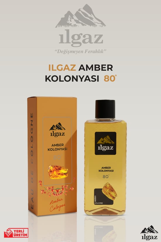 İlgaz Amber Kolonyası 80 Derece 400 Ml | Elegance Series