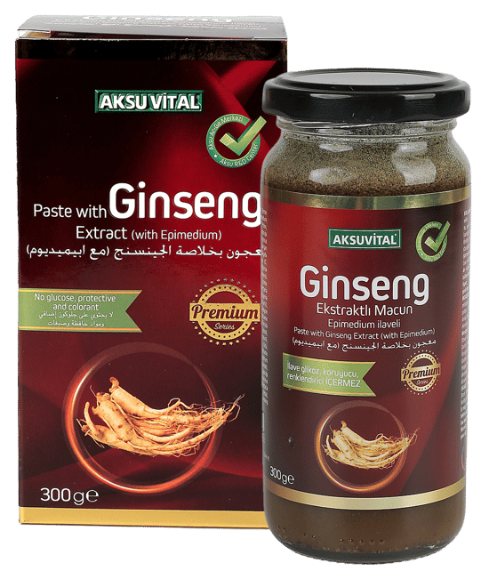 Aksuvital Epimedium İlaveli Ginseng Ekstraktlı Macun 300 Gr