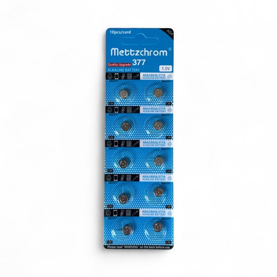 Mettzchrom 377 377a 626 Sr626sw Lr626 Ag4 1.5v Pil 10'lu