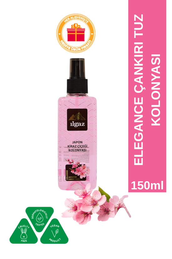 Ilgaz Japon Kirazı Çiçeği Kolonyası Elegance Series Sprey Çanta Boy Kolonya 150 ml