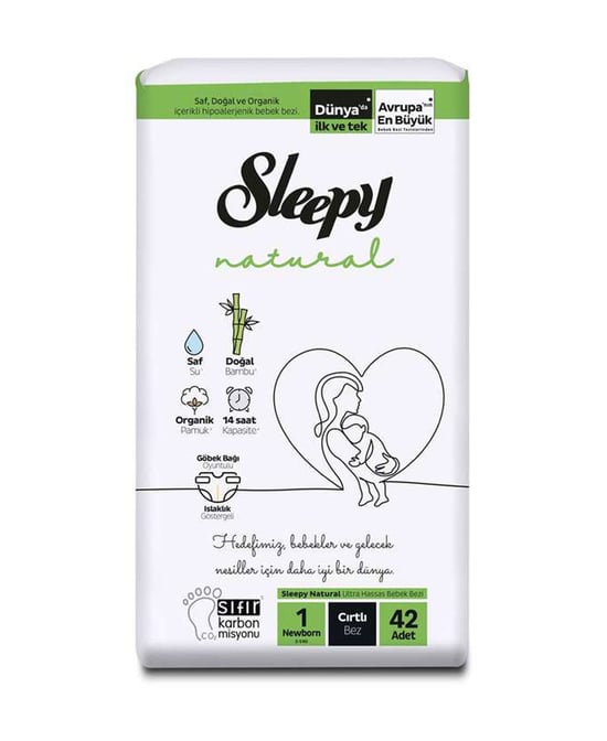 Sleepy Natural Bebek Bezi No:1 42'li Yenidoğan