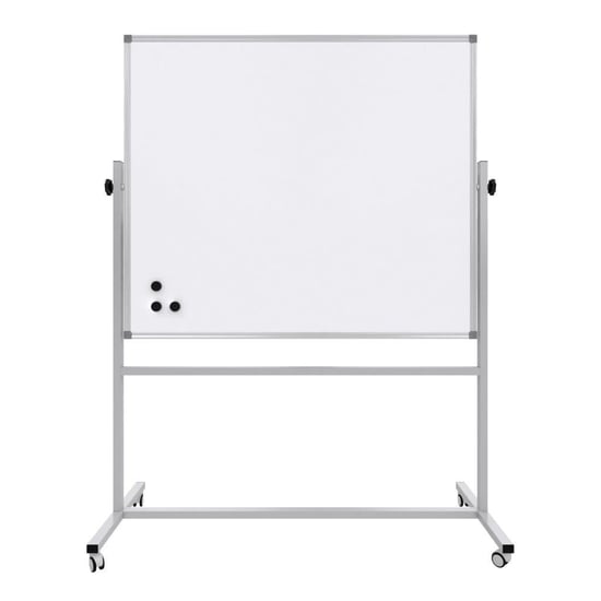 Mıknatıslı Mobil Brifing 360° Dönerli Beyaz Yazı Tahtası 90x120cm