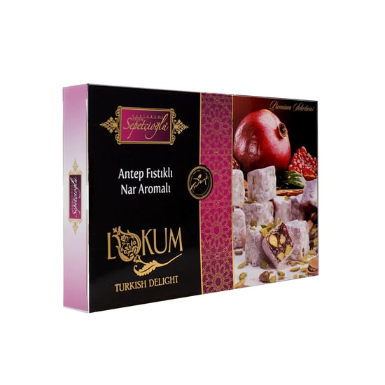 Kastamonu Meşhur Sepetçioğlu Antep Fıstıklı Nar Aromalı Lokum 300g