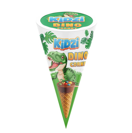 Kidzi Dinazor Sütlü Kornet Çikolata 20 G – Eğlenceli Çocuk Çikolatası