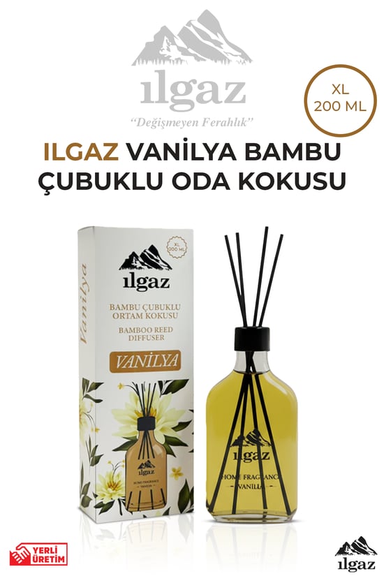 Ilgaz Vanilya Bambu Çubuklu Oda Kokusu 200 ML | XL Red Diffuser