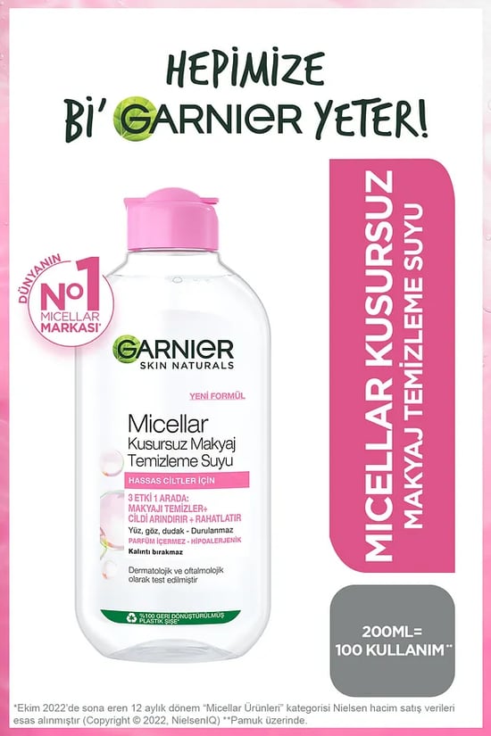 Garnier Micellar Kusursuz Makyaj Temizleme Suyu 200 ml Fiyatı