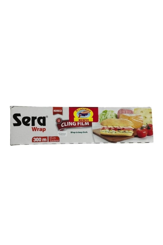Sera Streç Film 30x300 Metre 8 Micron Kayar Kesme Bıçağı Hediyeli