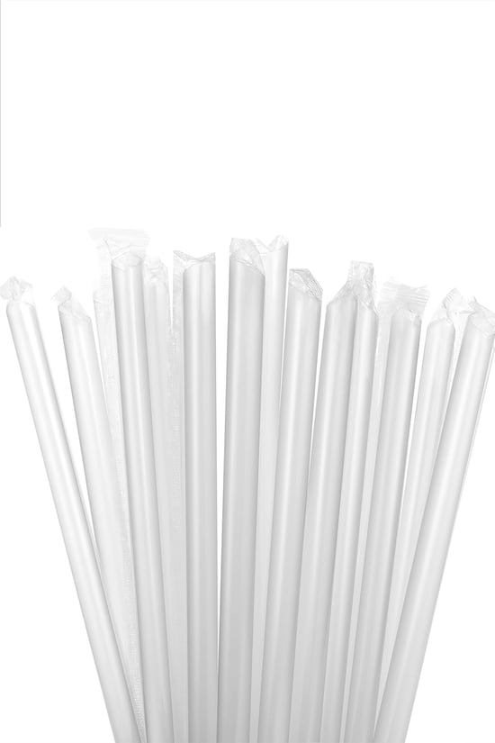 Dolphin Jelatinli Bubble Tea Şeffaf Pipet 12mm X 22cm - 50 Adet