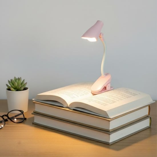 Buffer® Lamba model Mandallı Led Kitap Okuma Lambası – Kıvrılabilir Esnek Gövdeli, Taşınabilir Gece