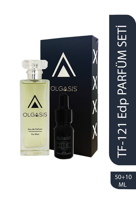 Olgasis Tf-121 Edp 50 Ml Tobacco Erkek Parfümü + 10ml Saf Konsantre Parfüm Esansı Alkolsüz 2'li Set
