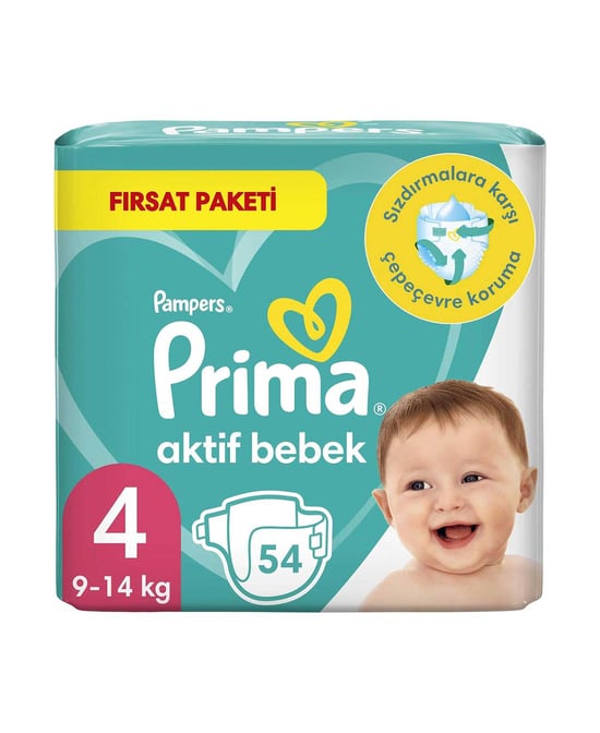 Prima Pampers Bebek Bezi Aktif Bebek Fırsat Paketi 4 No 54 lü