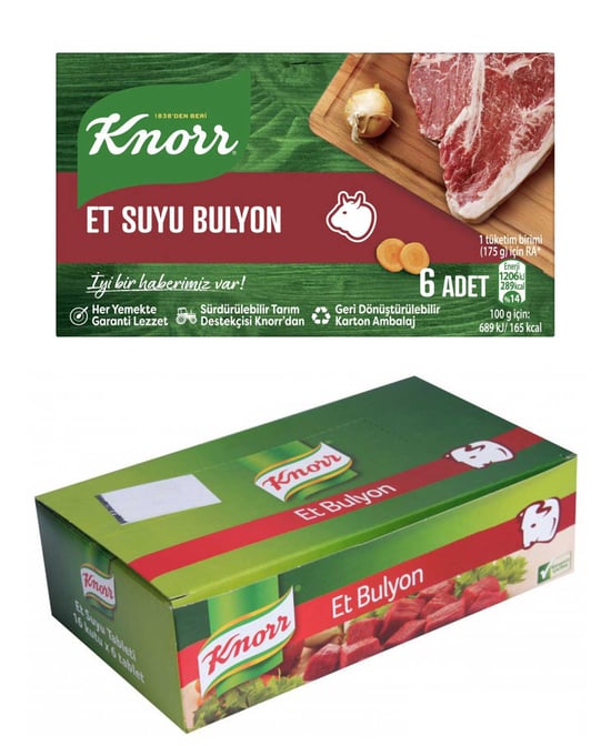 Knorr Bulyon 3 Lt 60 Gr 16'lı Paket Et Suyu