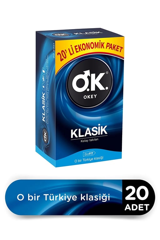 Okey Prezervatif 20'li Klasik Ekonomik Paket