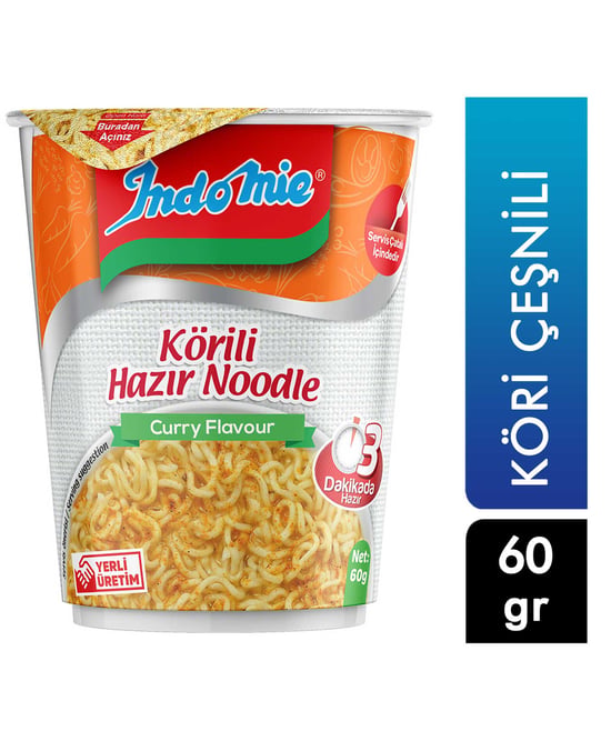 İndomie Bardak Noodle 60 gr Köri Çeşnili
