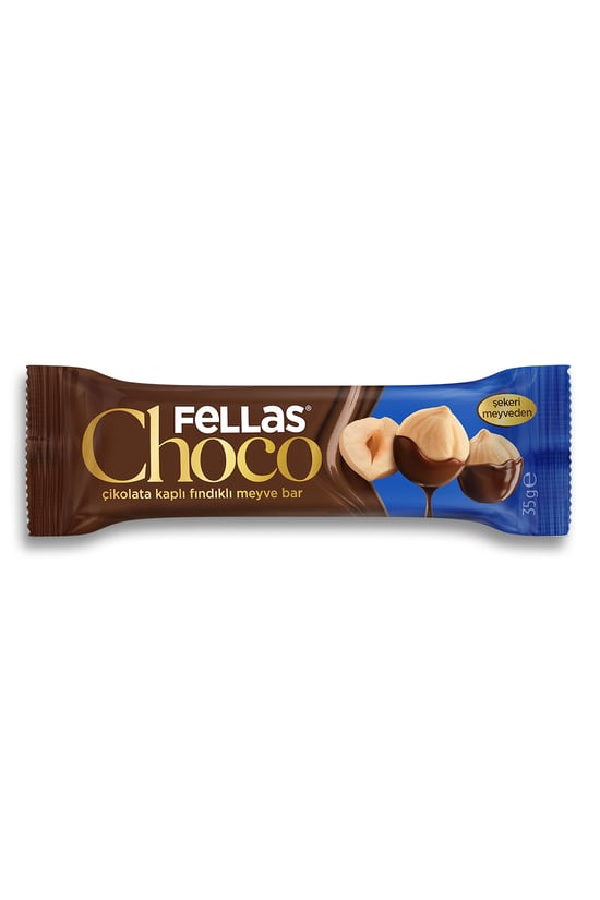 Fellas Choco - Çikolata Kaplı Fındıklı Meyve Bar (35 G) X 12 Adet