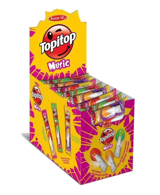 Kent Topitop Düdüklü Şekerleme 13 gr 30'lu Karışık Meyveli