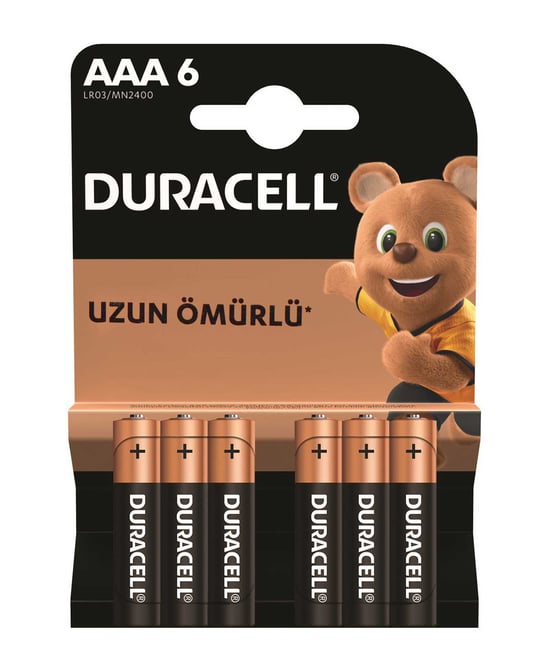 Duracell Pil Basic Aaa Alkalin İnce Kalem 6'lı