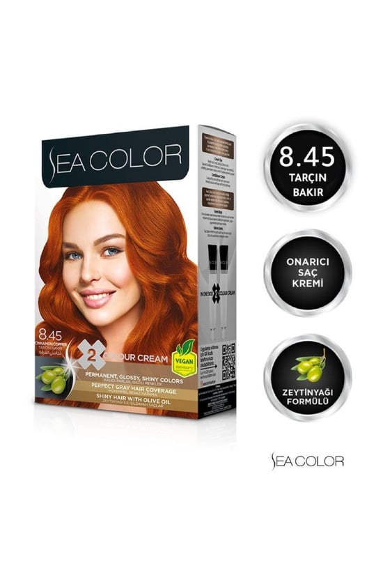 Sea Color Saç Boyası / 8.45 (tarçın Bakır )