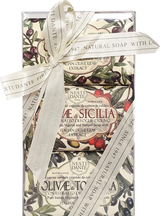 Nesti Dante Olivae | Genel Bakım | Puglia, Sicilla, Toscan Sabun Seti 3x150gr