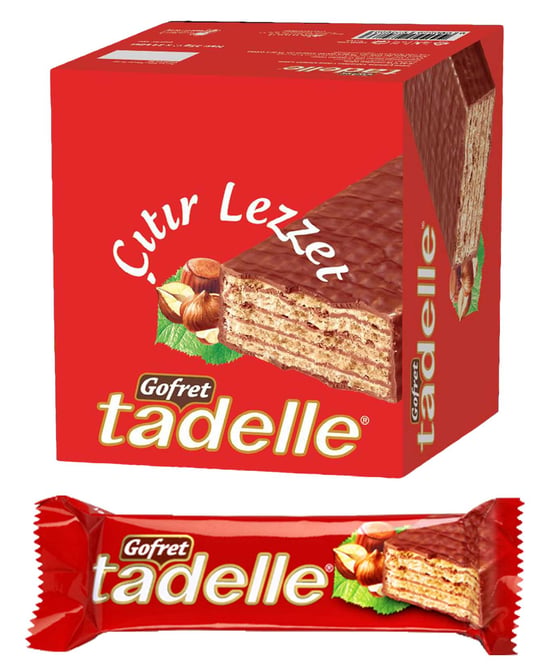 Tadelle Gofret 35 gr 24'lü Paket Çikolatalı