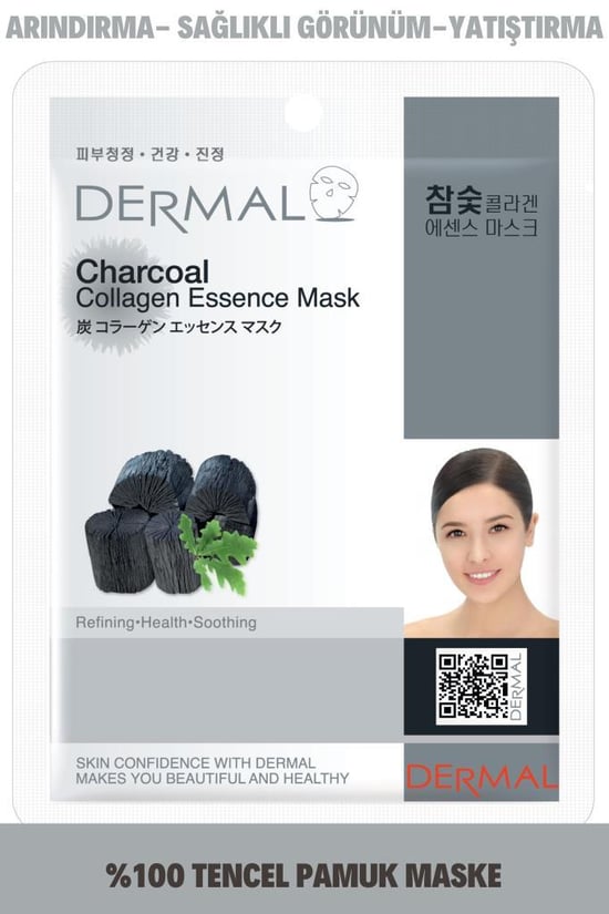 Dermal Arındırıcı ve Pürüzsüzleştirici Kömür Özlü Kolajen Maske