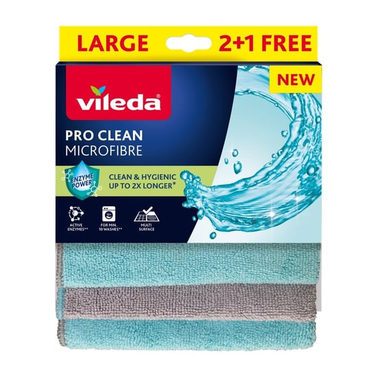 Vileda Pro Clean Microfibre Large 2+1 Free 30*34cm
