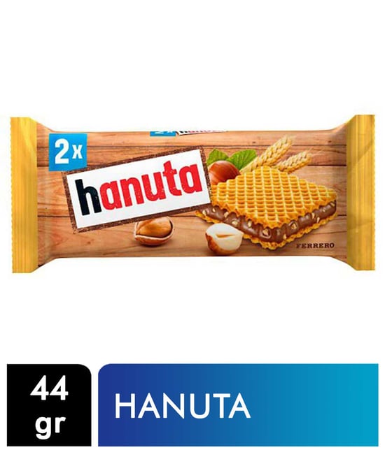 Hanuta Çikolatalı Fındık Kremalı 2'li Gofret 44 Gr