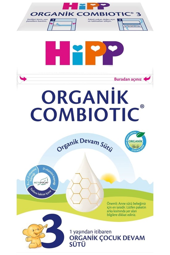 Hipp Organic Combiotic 3 Organik Devam Sütü 600 G