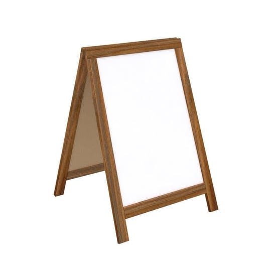 Ahşap A Pano 60x85cm - Beyaz