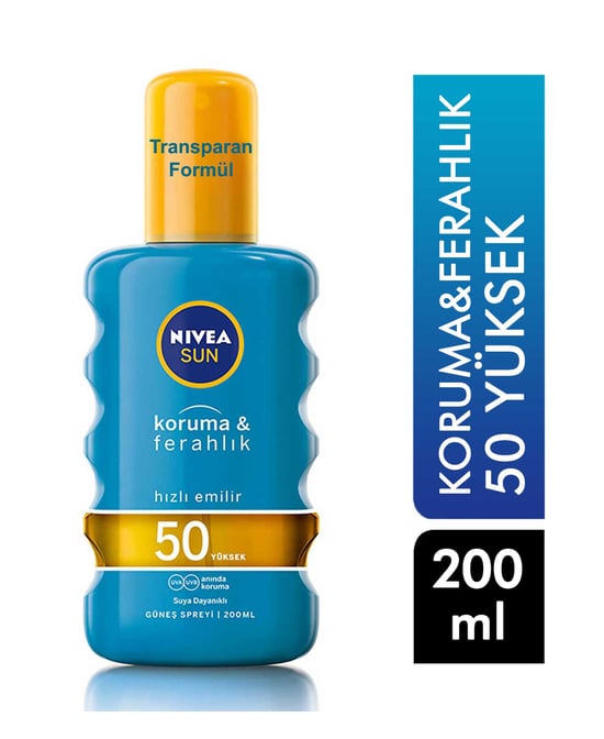 Nivea Sun Koruma&Ferahlık Güneş Koruyucu 200 ml Sprey 50 Yüksek
