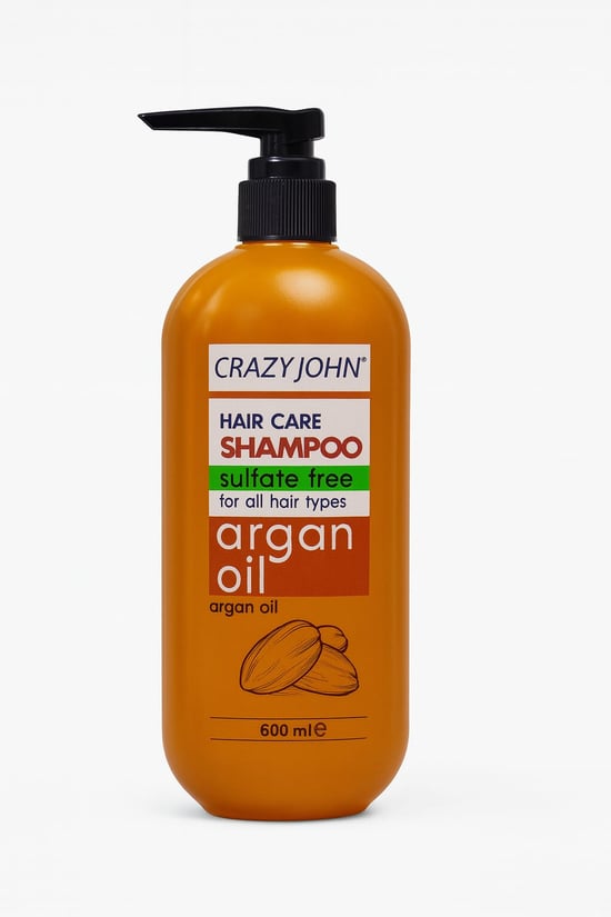 Crazy John Sülfatsız Şampuan Argan Yağlı 600 Ml