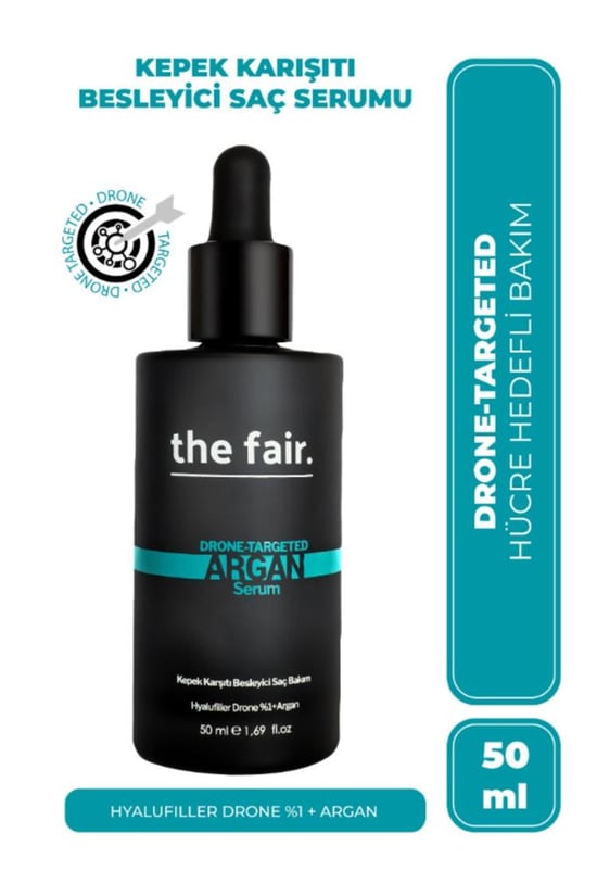 Drone-targeted Argan Besleyici Vegan Saç Serumu %1 Hyalufiller D