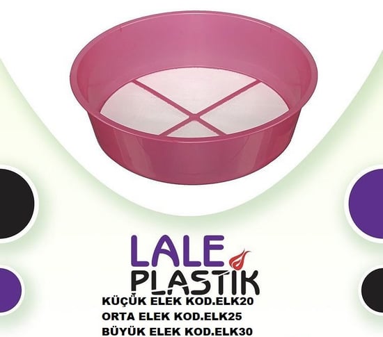 Lale Plastik Küçük Boy Orjinal Elek-farklı Renklerde
