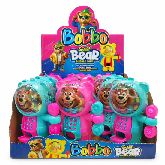 Bobbo Bubble Misket Sakız Çilek Muz Portakal 12'li