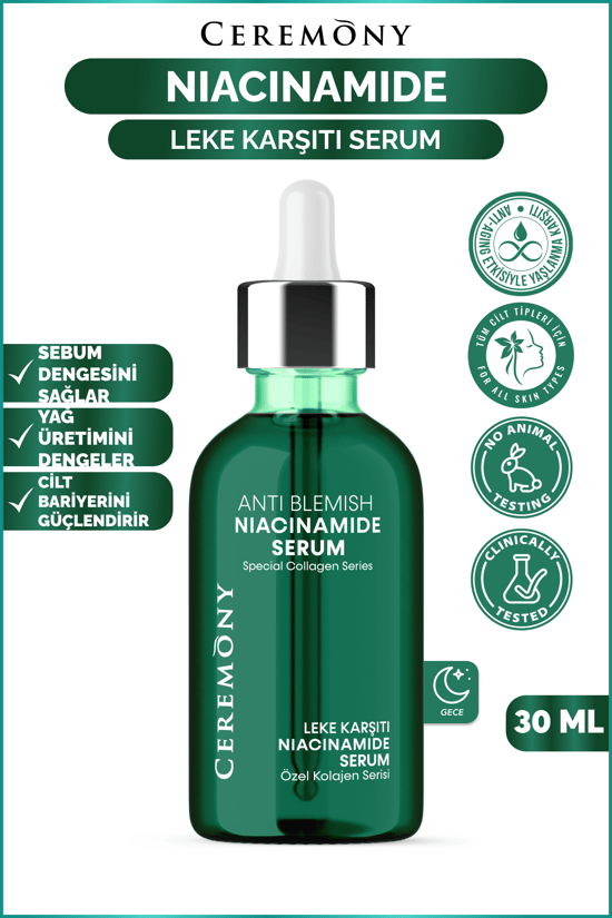 Ceremony Niacinamide Koruyucu-onarıcı Cilt Bakım Serumu 30 Ml