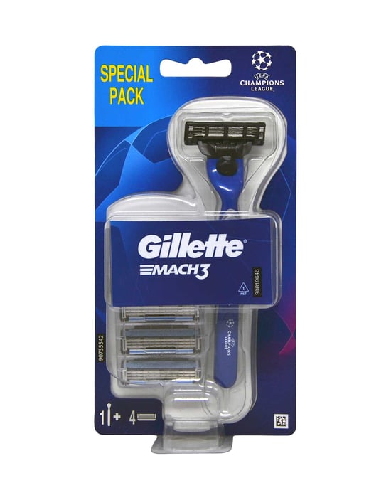 Gillette Mach 3 Tıraş Makinesi + 4 Yedek Bıçak