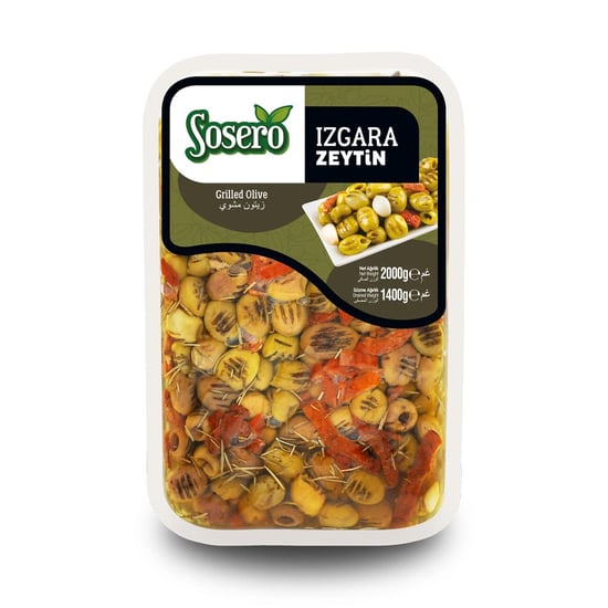 Sosero Grill Izgara Zeytin 1400 Gr Tabak