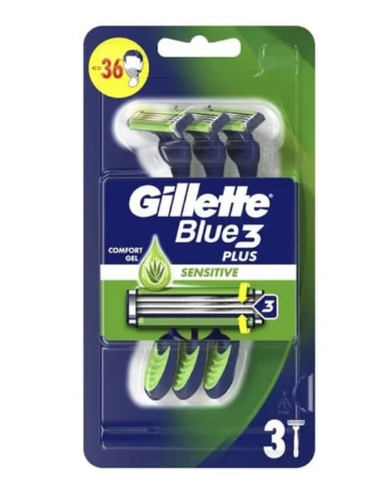 Gillette Blue3 Sensitive Kullan At Tıraş Bıçağı 3'lü