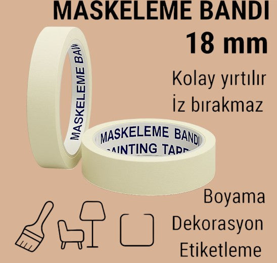 Hagiki 18mm Maskeleme Bandı