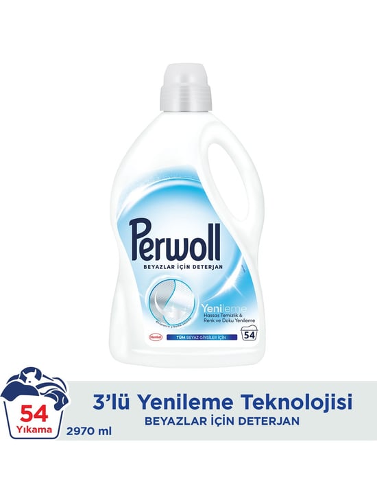 Perwoll Geliştirilmiş Beyaz Sıvı Çamaşır Detarjanı 2970 Ml